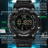 Findtime Military Watches for Men Waterproof Digital Watch Big Face Stopwatch Countdown Tactical Mens Sports Watch Alarm Relojes para Hombres Running Watches