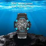 Rugged Military Smart Watches for Men with Bluetooth Call, Sports Smartwatch with LED Flashlight Heart Rate and Sleep Monitor for Android iOS Phones