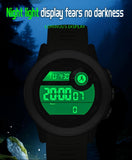 Findtime Men’s Fitness Activity Tracker Watch with Pedometer Calories & Distance Tracking Dual Time 5ATM Waterproof Countdown Timer Stopwatch Luminous Large Face Digital Watch