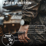 Findtime Running Watches for Men with Compass Metronome Pedometer 5ATM Waterproof Outdoor Workout Tactical Military Mens Digital Watch