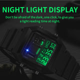 Findtime Square Digital Watch Unique Military Watches Waterproof Sport Wristwatch Fashion Tactical Watches Casual LED Stopwatch Alarm Wrist Watch for Men Women