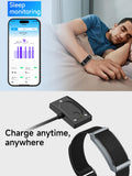 Smart Bracelet for Men Women Wearable Fitness Smart Wristband Heart Rate/Sleep Tracker/Pedometer/Call Reminder Multiple Sport Modes IP68 Waterproof Activity Tracker with 2 PCS Bands