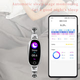 Fitness Trackers for Women Smart Watch Fitness Watch with Sleep Monitoring Heart Rate Monitor Step Counter Female Health Multiple Sport Modes for Android iOS Diamond Silvery