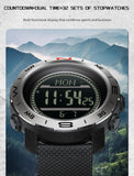 Findtime Men's Military Watches for Men Tactical ABC Digital Watch Outdoor Sports Altimeter Barometer Compass Thermometer Fitness Tracker Watch Step Counter Dual Time Stopwatch Countdown Waterproof Wristwatch