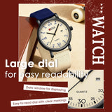 Findtime Military Watches for Men Waterproof Field Watch Tactical Wrist Watches Rugged Sports Watch with Tough Nylon Strap Easy to Read