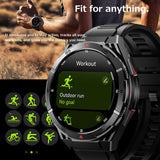 Men's Smart Watches for Men Blood Pressure Monitor Heart Rate Sleep Monitor Make/Answer Call Reminder Compass Barometer Altimeter ABC Fitness Tracker Outdoor Sports Pedometer Step Counter Waterproof