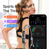 Smart Bracelet for Women Fitness Tracker Jewelry Fitness Bracelet Smart Band with Sleep Tracker Heart Rate Monitor Diamond for Android iOS