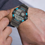 Rugged Military Smart Watches for Men with Bluetooth Call, Sports Smartwatch with LED Flashlight Heart Rate and Sleep Monitor for Android iOS Phones