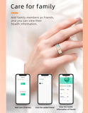 Ladies Smart Ring for Women Health Ring Blood Pressure Heart Rate Monitor Sleep Tracker Fitness Tracker Calories Step Counter Pedometer Gesture Control Waterproof Compatible with iOS Android Phones