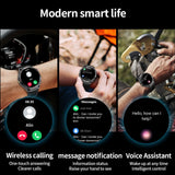 Smart Watch for Men Outdoor Smart Watches Blood Pressure Monitor Heart Rate Sleep Monitor Make/Answer Call Fitness Tracker Compass Pedometer Step Counter Waterproof Flashlight iOS Android Phones