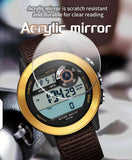Findtime Men’s Fitness Activity Tracker Watch with Pedometer Calories & Distance Tracking Dual Time 5ATM Waterproof Countdown Timer Stopwatch Luminous Large Face Digital Watch