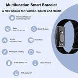Smart Bracelet Fitness Tracker Health Wristband Heart Rate Monitor Sleep Tracker Step Counter Calories Pedometer Waterproof Wearable Activity Tracker for Men Women, No Subscription Fee