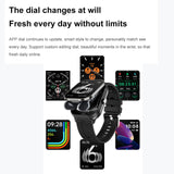 Smart Watches for Women Men Fitness Watch 2in1 Smartwatch NFC Fitness Tracker Bluetooth Dial-up Call Health Monitor Watch