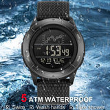 Findtime Military Watches for Men Tactical Digital Sport Watch Waterproof Army Outdoor Nylon Strap Electronic Mens Watch LED Luminous Alarm Stopwatch