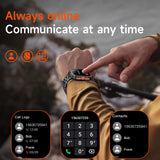 Military Smart Watches for Men Fitness Watch Fitness Tracker with Heart Rate Monitor Sleep Monitoring Calorie Distance Pedometer Bluetooth Call for Android iOS