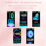 Fitness Trackers for Women Smart Watch Fitness Watch with Sleep Monitoring Heart Rate Monitor Step Counter Female Health Multiple Sport Modes for Android iOS Diamond Silvery