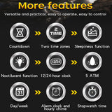 Findtime Military Watches for Men Waterproof Digital Watch Big Face Stopwatch Countdown Tactical Mens Sports Watch Alarm Relojes para Hombres Running Watches
