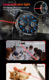 Smart Watch for Men Outdoor Smart Watches Blood Pressure Monitor Heart Rate Sleep Monitor Make/Answer Call Fitness Tracker Compass Pedometer Step Counter Waterproof Flashlight iOS Android Phones