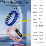No Bluetooth No APP Fitness Watch Pedometer Calorie Counter Vibrate Alarm Activity Tracker IP65 Water Resistance Digital Watch