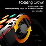 Compass Smart Watch with LED Flashlight Waterproof Swimming Watches, 2.01'' Military Fitness Tracker Rugged Tactical Smartwatch (Answer/Make Call)