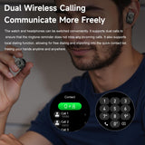 Smart Watch with Earbuds 2 in 1 Watch with Earbuds for Men Fitness Tracker with Sleep Tracker Heart Rate Monitor for Android iOS Silivery Steel Three Beads