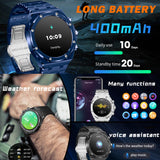 Smart Watches for Men Answer/Dial Calls Message Notification Smartwatch Compatible with iPhone and Android Phones Heart Rate Monitor Sleep Tracker Sports Modes 1.43" AMOLED Display Step Counter