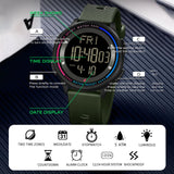 Findtime Sports Watches for Men Digital Waterproof Watch Alarm Clock Stopwatch Countdown Calendar Tactical Mens Watch Running Outdoor Relojes para Hombres Hiking Dual Time