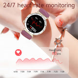 Smart Watches for Women with Heart Rate Monitor Sleep Monitoring Fitness Tracker for Women Pedometer Calorie Distance Dainty Smartwatch for Android iOS