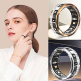 Smart Ring for Women Fitness Diamond Activity Tracker Heart Rate Monitor Sleep Pedometer Calorie Counter Ladies Smart Ring