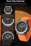 Findtime Solar Powered Watches for Men 5ATM Waterproof Diving LED Men's Wristwatch for Marathon Survival Swimming Military Tactical Field Watch