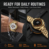 Smart Watch for Men with Heart Rate Sleep Sports Modes Bluetooth Call