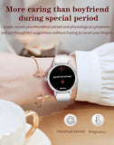 Diamond Smart Watch for Women Bluetooth Call 24/7 Blood Pressure Monitor Heart Rate&Sleep Tracker Fitness Activity Tracker Message Notifications Elegant Rhinestone Dress Smartwatch