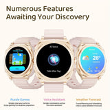 2-in-1 Smart Watch with Built-in Bluetooth Earbuds for Women 1.53" AMOLED Bluetooth Calling 100+ Sports Modes 24/7 Heart Rate Sleep Monitor Message Notifications Faces Fitness Tracker for ios Android