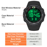 Findtime Mens Digital Watch Tactical Waterproof Large Numbers Alarm Countdown Stopwatch Sports Running Military Watches for Men Simple Electronic Wristwatch