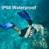 1.85" Round Smart Watch for Men with 730mAh Big Battery, Military Tactical Smartwatch LED Flashlight IP68 Waterproof (Answer/Make Calls) for iOS Android