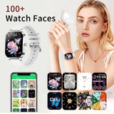 Smart Watches for Women Fitness Tracker for Women Fitness Watch with Heart Rate Monitor Sleep Monitoring Pedometer Calorie Voice Assistant for Android iOS