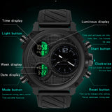 Findtime Mens Punk Watch Cool Unique Wrist Watches Sport Oversized Display