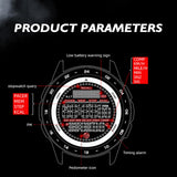 Findtime Running Watches for Men with Compass Metronome Pedometer 5ATM Waterproof Outdoor Workout Tactical Military Mens Digital Watch
