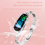 Fitness Trackers for Women Smart Watch Fitness Watch with Sleep Monitoring Heart Rate Monitor Step Counter Female Health Multiple Sport Modes for Android iOS Diamond Silvery