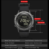 Findtime Running Watches for Men with Compass Metronome Pedometer 5ATM Waterproof Outdoor Workout Tactical Military Mens Digital Watch