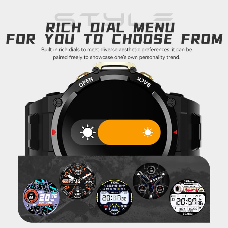 Findtime Smartwatch EX37 rich dial menu