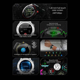 Findtime Smart Watch Monitor Blood Pressure Heart Rate SpO2 Bluetooth Calling IP68 Waterproof