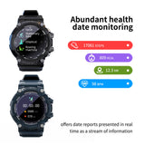 Findtime Military Smart Watch Heart Rate Blood Pressure Monitor 15+ Days Battery Life IP68 Waterproof