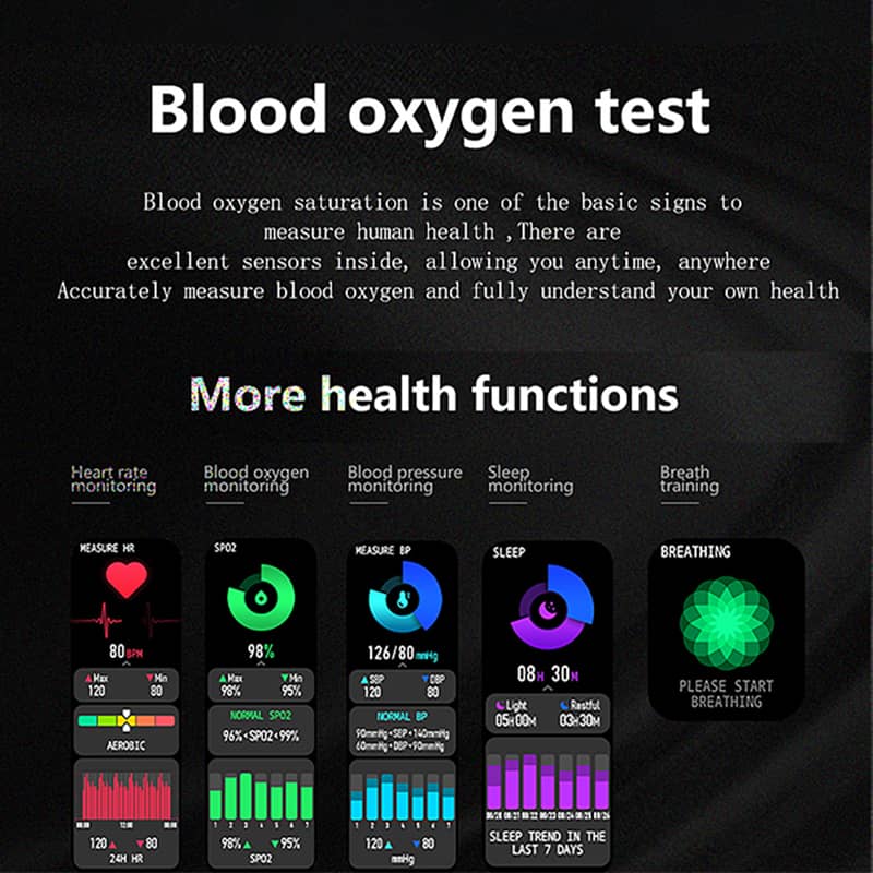 Findtime Ultra-thin Smart Watch with Blood Pressure Blood Oxygen Heart Rate Monitor