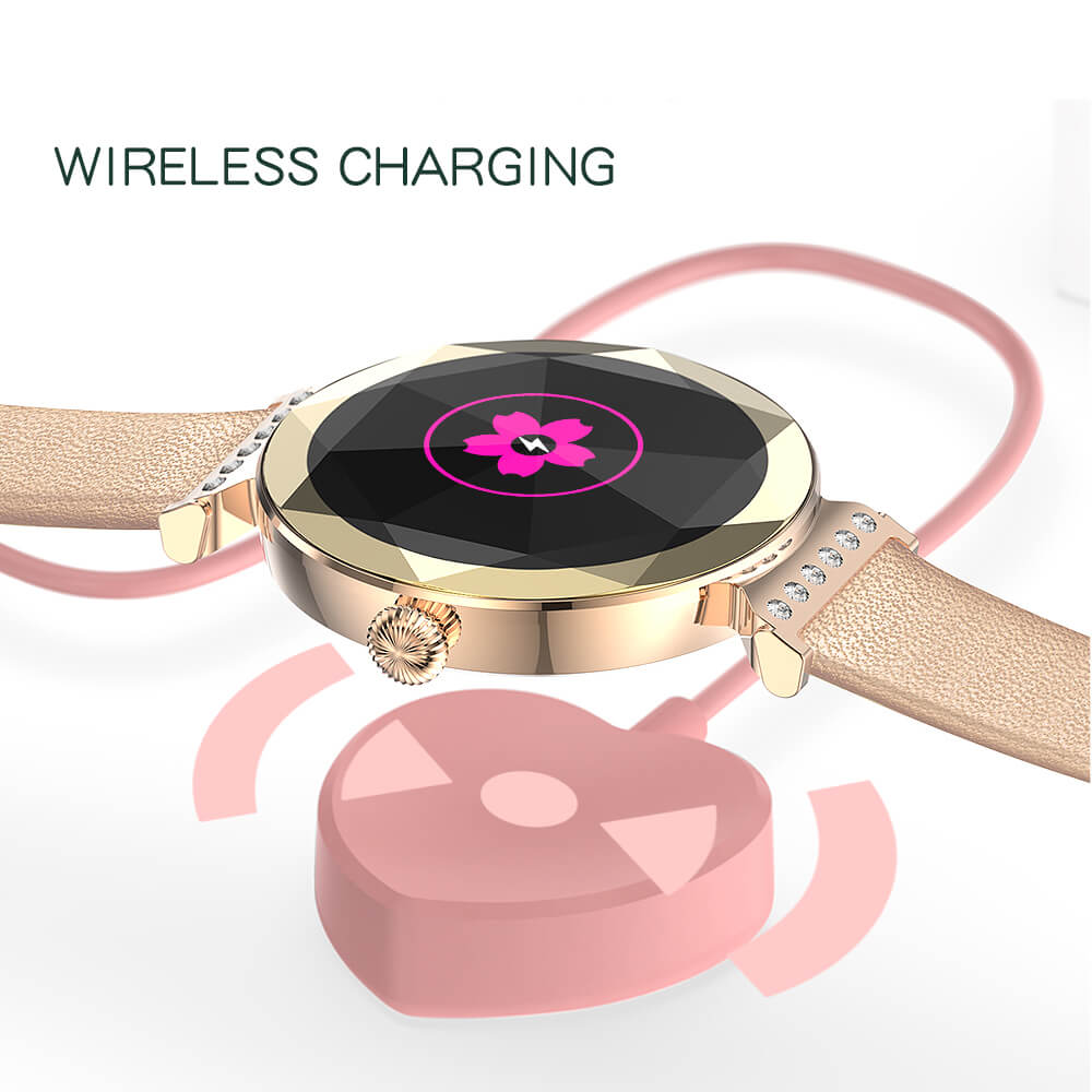 Findtime Luxury Smart Watches for Women with Real-time Heart Rate Monitoring IP68 Waterproof