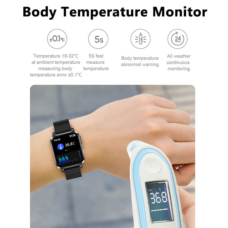Findtime ECG Smart Watch Monitor Blood Pressure Heart Rate Blood Oxygen Body Temperature