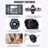 Findtime Smart Watch Blood Pressure Heart Rate Monitoring Pedometer 5ATM Waterproof