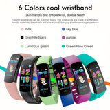 Kids Fitness Tracker with Heart Rate Sleep Blood Pressure Blood Oxygen Monitor Temperature Monitoring IP67 Waterproof Smart Bracelet