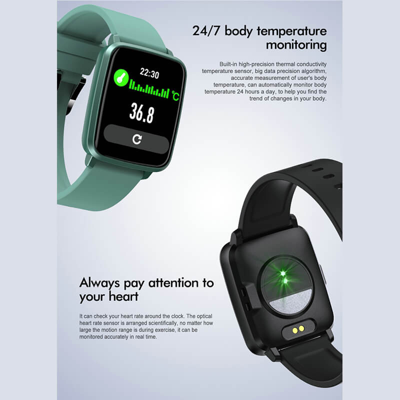 Findtime Smart Watch Blood Pressure Monitor Heart Rate Blood Oxygen Body Temperature
