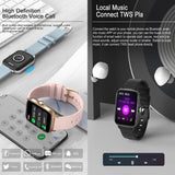 Smart Watches with Bluetooth Call for Men Women IP67 Waterproof Heart Rate Sleep Monitor Stopwatch Pedometer Music Player Camera Control Findtime